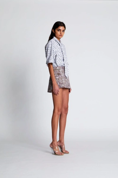 Shop Maisie Wilen Argon Miniskirt In Grey