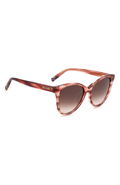 Shop Missoni 54mm Gradient Cat Eye Sunglasses In Pink Horn/ Brown Gradient