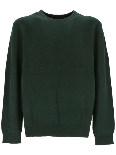 Shop Polo Ralph Lauren Textured Crewneck Jumper In Green