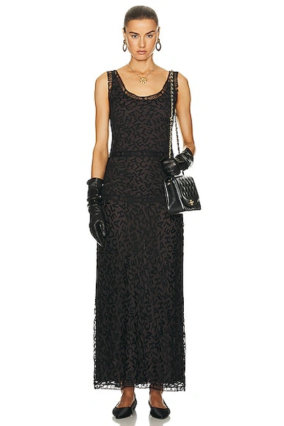 Pre-owned Maxi Dress In Black