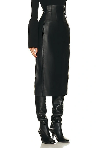 Shop Chloé Midi Skirt In Black