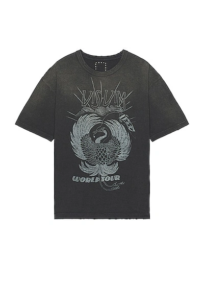 Shop Visvim Crash World Tour Jumbo Tee In Black