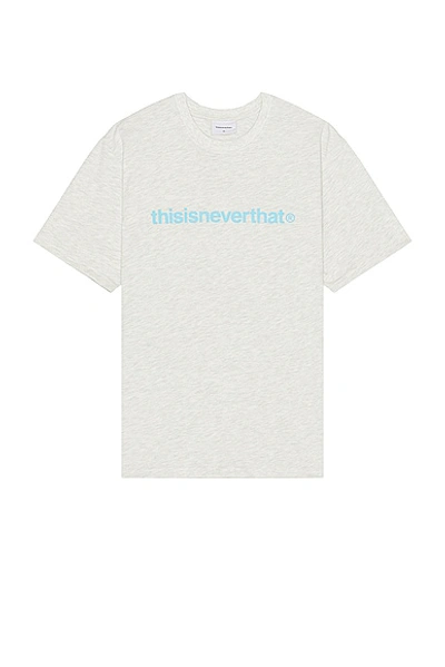 Shop Thisisneverthat T-logo Tee In Oatmeal