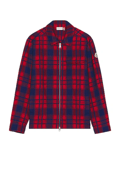 Shop Moncler Shirt In Red