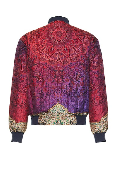 Shop Pierre-louis Mascia Quilted Bomber In Multi
