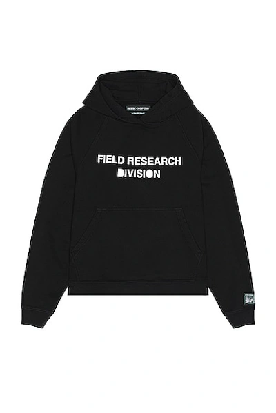 Shop Reese Cooper Field Research Division Hooded Sweatshirt In Black