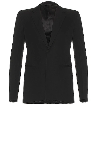 Shop Givenchy Fitted Blazer In Black