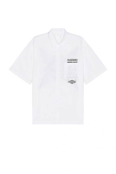 Shop Givenchy Hawaii Shirt In White