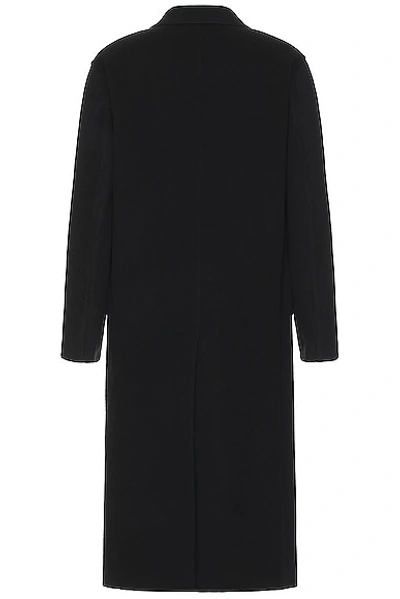 Givenchy Double Face Long Coat In Black