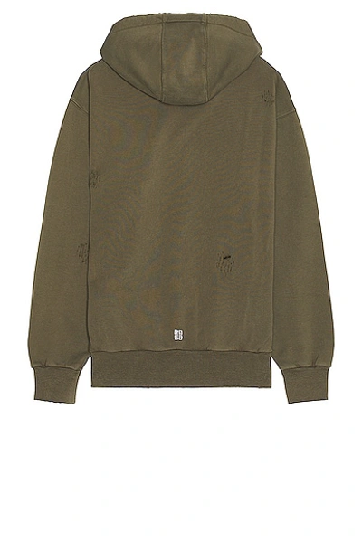 Shop Givenchy Boxy Hoodie In Khaki