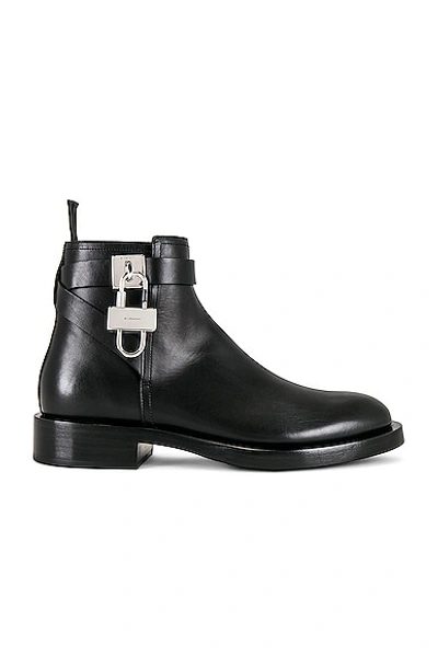 Shop Givenchy Lock Ankle Boot In Black