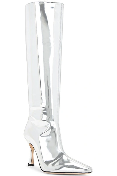 Shop Staud Cami Boot In Chrome