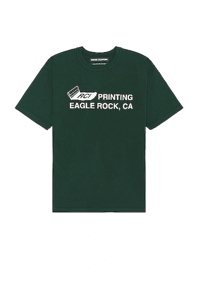 Shop Reese Cooper Rci Printing T-shirt In Forest