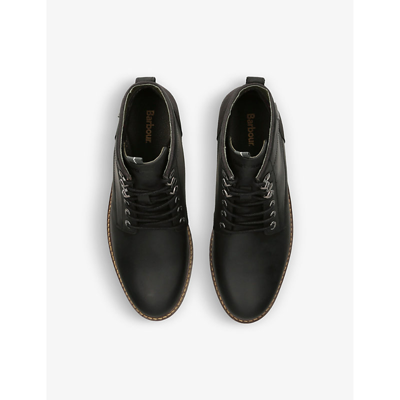 Barbour Deckham Plain Toe Boot In Black