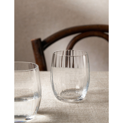 The White Company Clear Skye Optic Tumbler Glasses Set Of Four In Clear