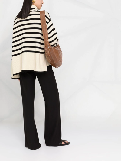 Totême Two-tone Design Turtleneck Jumper