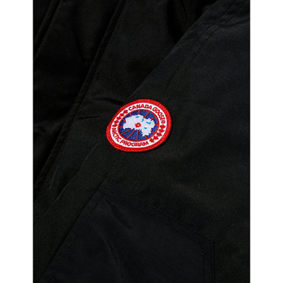 Shop Canada Goose Boys Black - Noir Kids Chilliwack Brand-patch Shell-down Jacket 7-16 Years