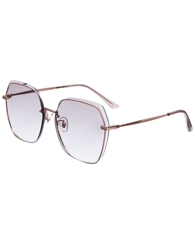 Bertha Ladies Multi-color Square Sunglasses Brsbr046lb In Gold