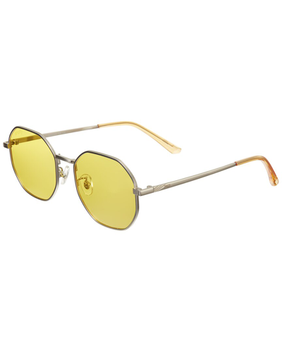 Shop Simplify Unisex Ssu125-yw 53mm Polarized Sunglasses In Silver