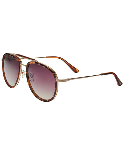 Shop Simplify Unisex Ssu129-c1 56mm Polarized Sunglasses In Silver