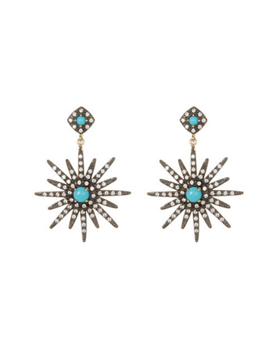 Adornia 14k Over Silver Crystal Drop Earrings