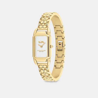 Coach Cadie Watch, 17.5mm X 28.5mm In Gold