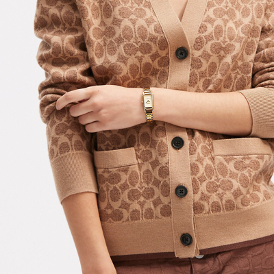 Coach Cadie Watch, 17.5mm X 28.5mm In Gold