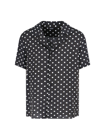Shop Balmain 'polka Dot' Shirt In Black  