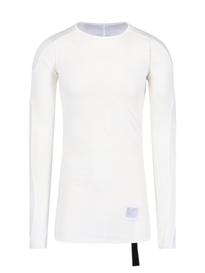 Shop Rick Owens Drkshdw Long Sleeve T-shirt In White