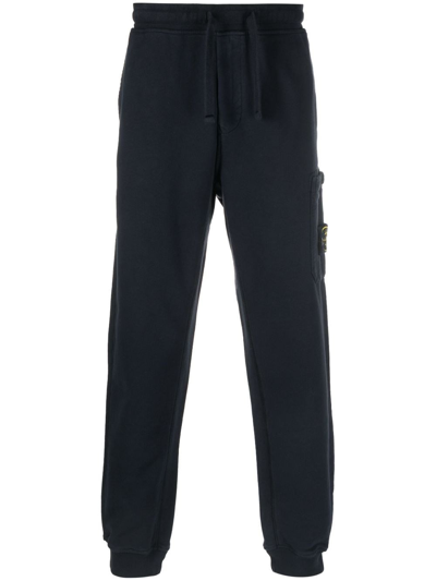 Shop Stone Island Track Pants In Blue