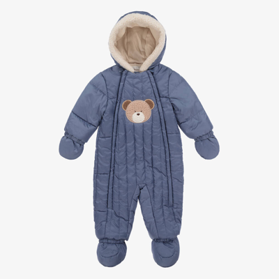 Shop Mayoral Blue Padded Baby Snowsuit