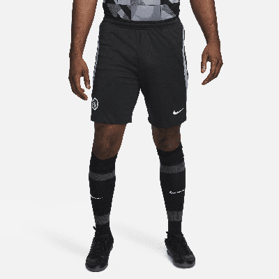 Shop Nike Chelsea Fc Strike Third  Men's Dri-fit Soccer Knit Shorts In Black