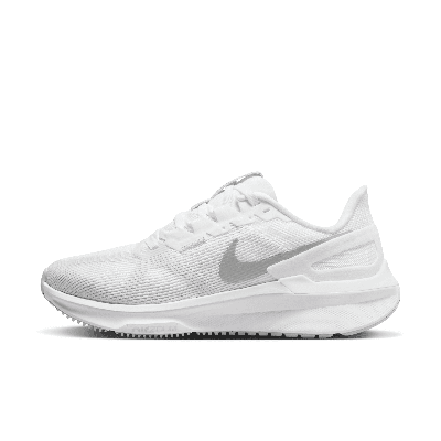Shop Nike Women's Structure 25 Road Running Shoes In White