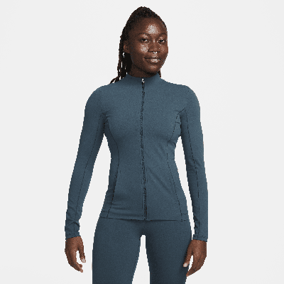 Shop Nike Women's  Yoga Dri-fit Luxe Fitted Jacket In Green