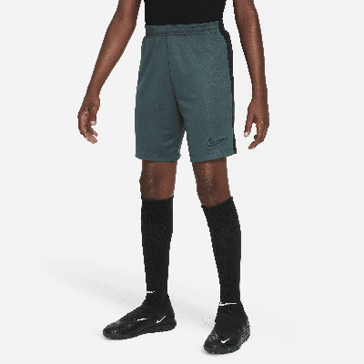 Shop Nike Dri-fit Academy23 Kids' Soccer Shorts In Green