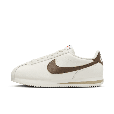 Shop Nike Women's Cortez Leather Shoes In White