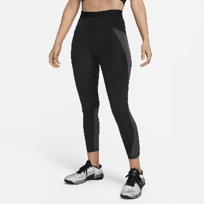 Shop Nike Women's  Pro Se High-waisted Full-length Leggings With Pockets In Black