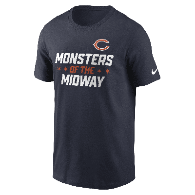 Shop Nike Chicago Bears Local Essential  Men's Nfl T-shirt In Blue