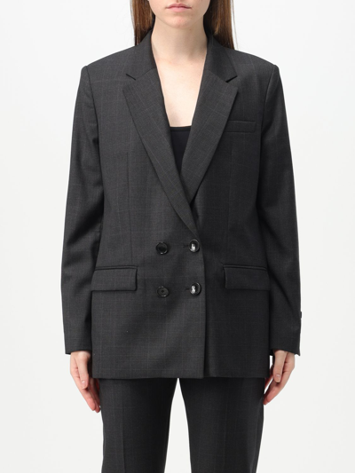Shop Isabel Marant Blazer In Virgin Wool In Grey 1
