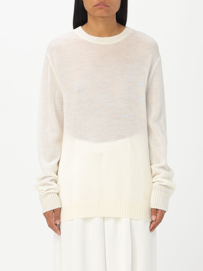 Shop Jil Sander Sweatshirt  Woman Color White
