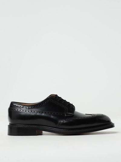 Shop Church's Grafton Derby Shoes In Brushed Leather In Black