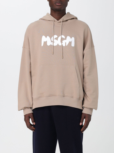 Msgm Sweatshirt  Herren Farbe Beige In Beige