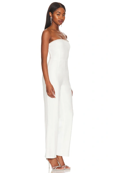 Superdown Keke Strapless Jumpsuit In Ivory