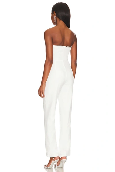 Superdown Keke Strapless Jumpsuit In Ivory
