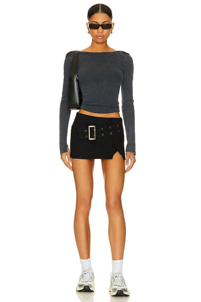 Shop Superdown Cadha Belted Mini Skirt In Black