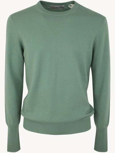 Shop Ballantyne Cashmere Round Neck Pullover Clothing In Green