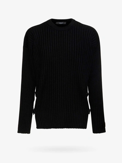 Shop Versace Sweater In Black