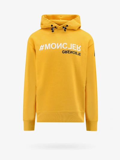 Shop Moncler Sweatshirt In Yellow