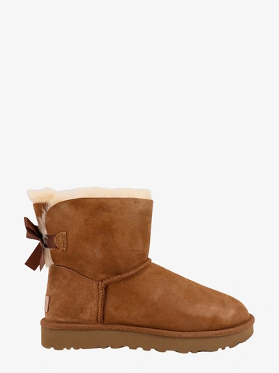 Shop Ugg W Mini Bailey Bow Ii In Brown