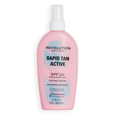Shop Makeup Revolution Beauty Rapid Tan Active Spf 20 200ml